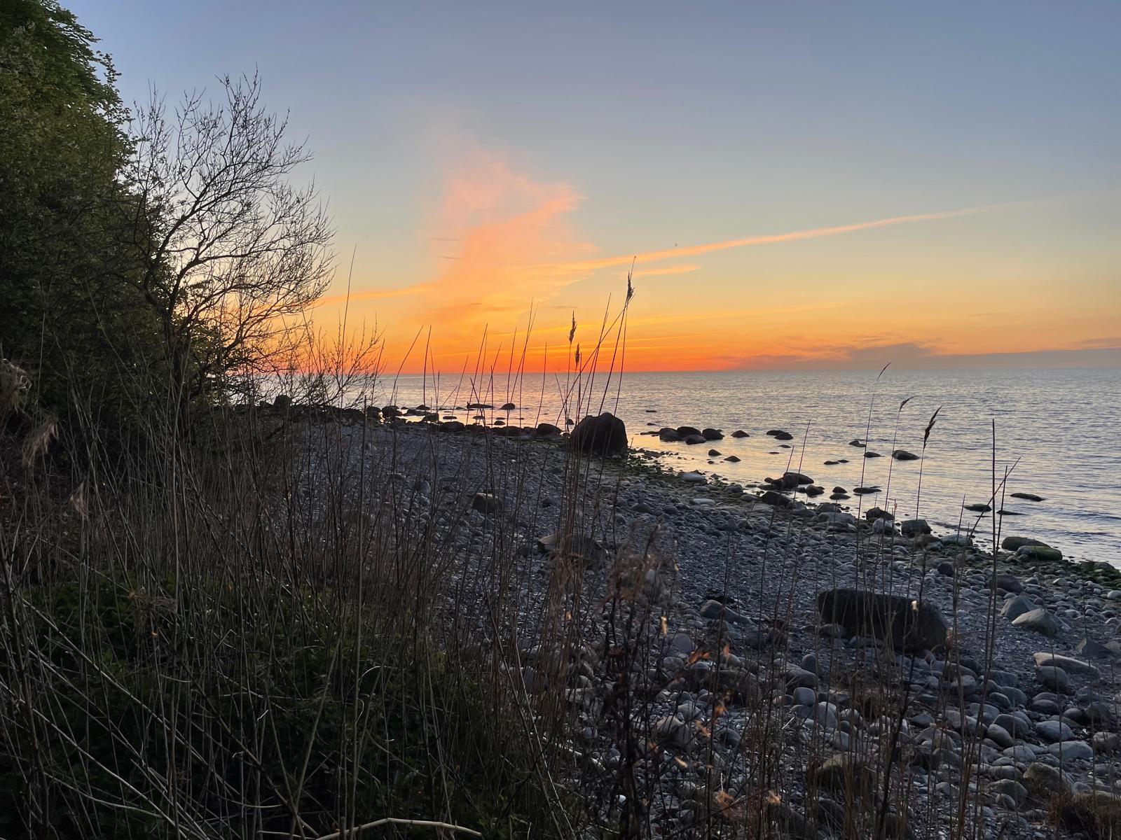 Sonnenuntergang am Ostseestrand auf Rügen