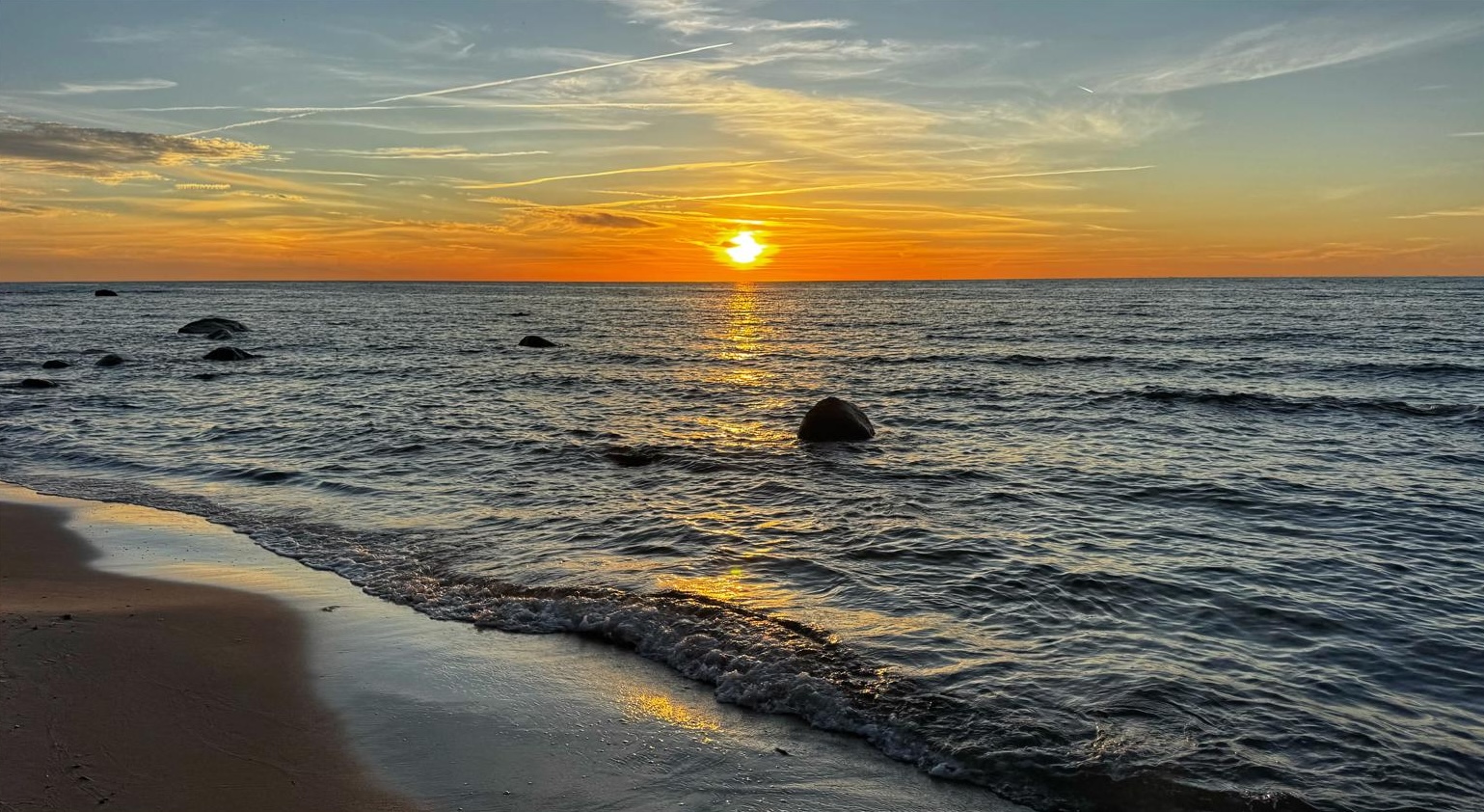 Sonnenuntergang am Strand